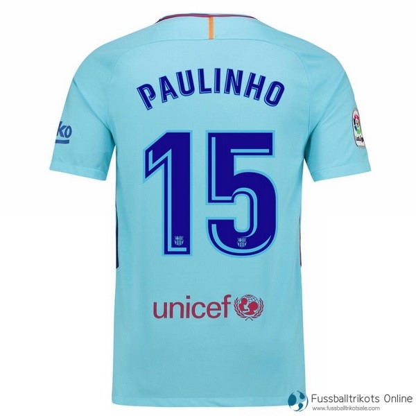 Barcelona Trikot Auswarts Paulinho 2017-18 Fussballtrikots Günstig